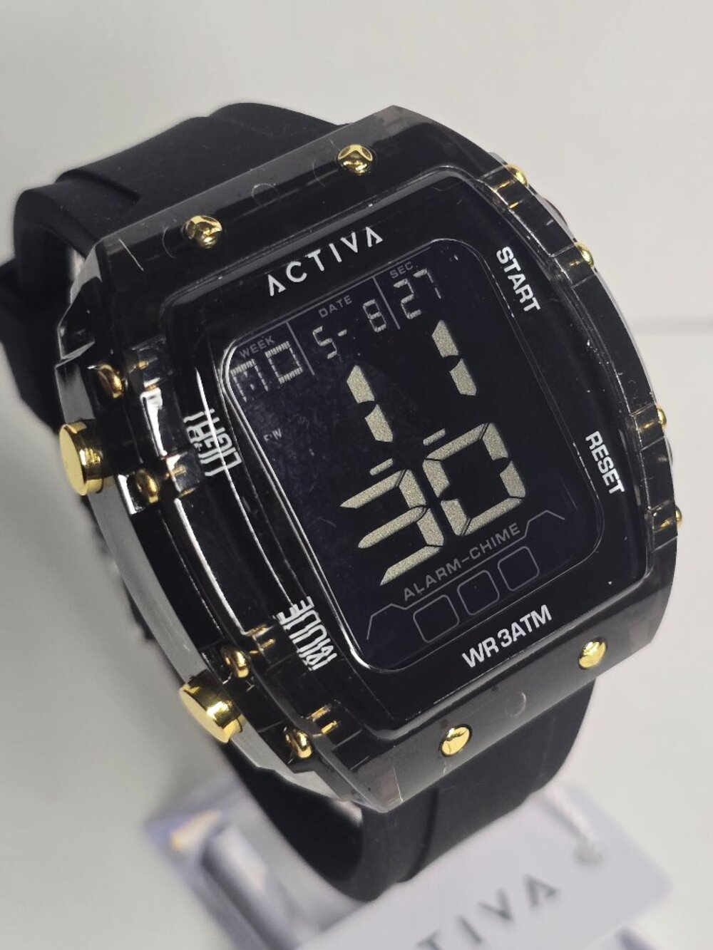 Activa Ranger X Invicta Digital Men's Watch - 45mm, Black, Gold (ACW8108-004)